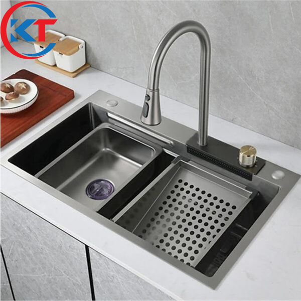 Chậu rửa bát 1 hố+ vòi đa năng KT 7546